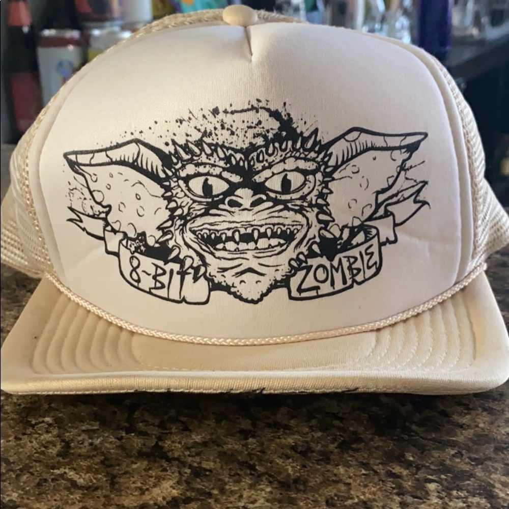 8 bit zombie trucker SnapBack cap